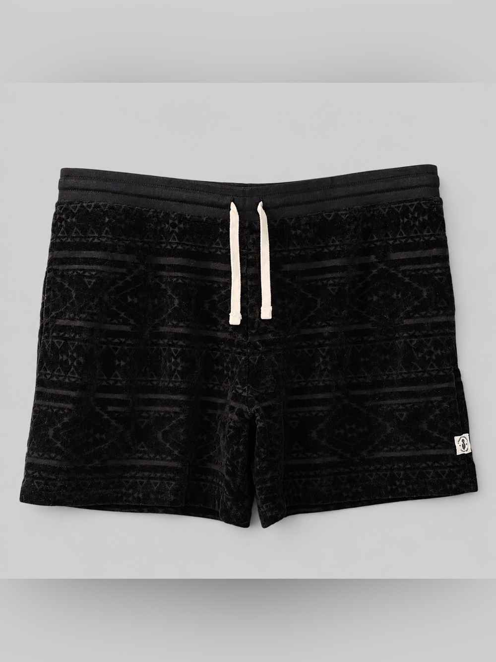 Chubbies Aztec Black Velour 5.5” Schwort Lounge Shorts Size Small - Picture 2 of 7
